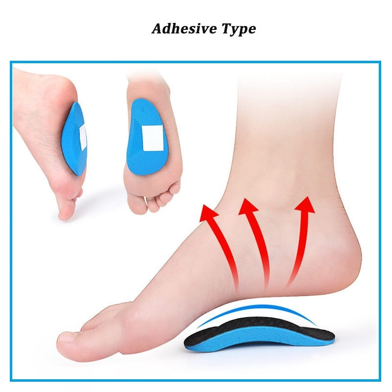 Arch Pad Support Insoles for Flat Foot Correction High Arch Cushioning Plantar Fasciitis Pain Relief Foot Care Orthopedic Insole